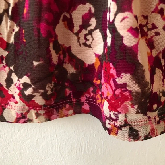 LIZ & CO Womens Semi Sheer Lined Semi Loose Top Size Medium 3/4 Sleeves - Picture 6 of 12